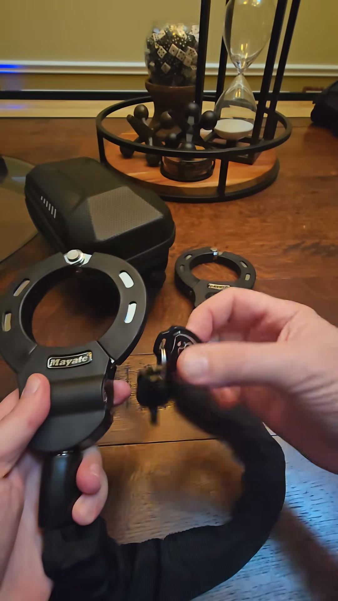 Dual-Cuff Bike & Scooter Lock – Flexible Anti-Scratch Chain with 2 Keys