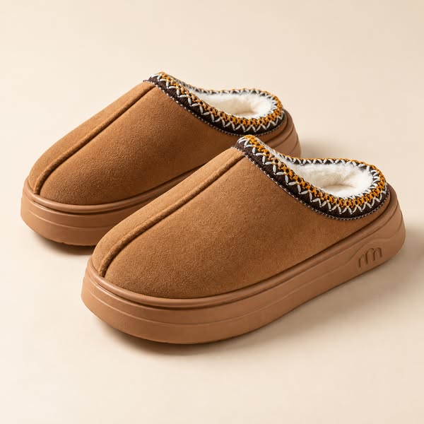 Warme pantoffels voor koude dagen.