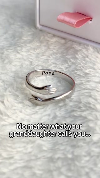 Grandpa & granddaughter hug ring