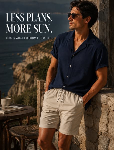 Linen That Forgets The Heat Exists.