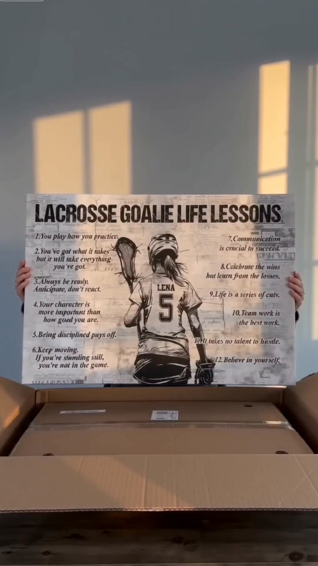 To My Fearless Goalie: 12 Lessons for Life