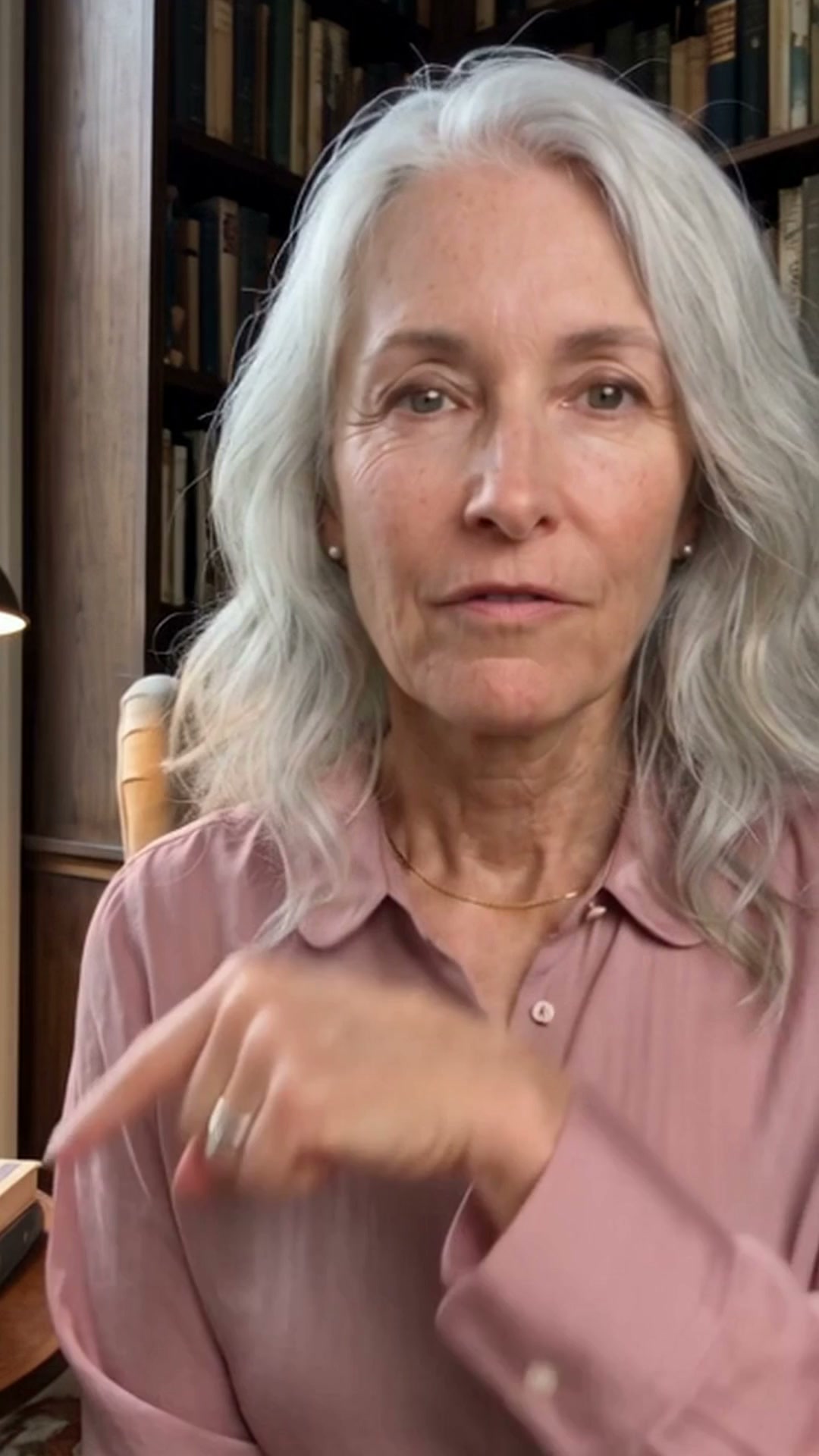 The real one, on silver hair