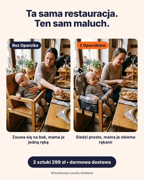 Obiad bez trzymania malucha na kolanach
