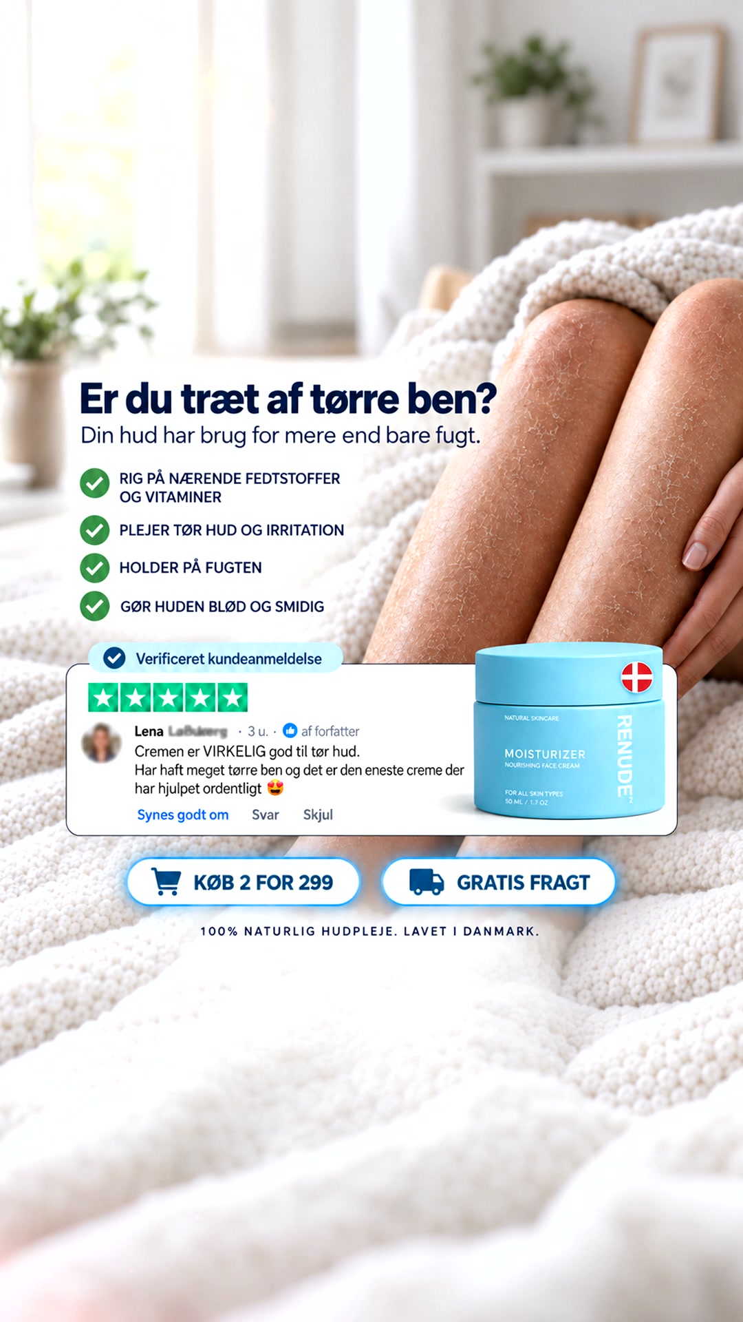 Naturlig Hudpleje Til Tør Hud | ELSKET AF 10.000+ DANSKERE