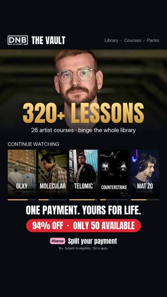 320+ DnB lessons. Binge it.
