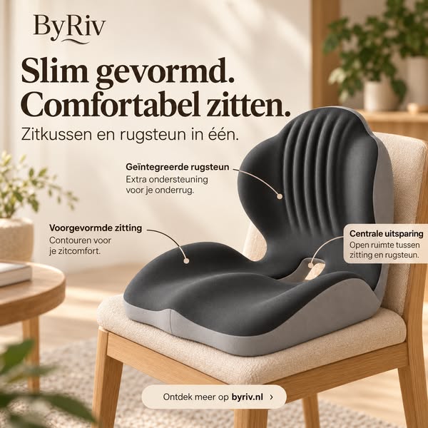 Meer comfort voor je zitvlak én rug