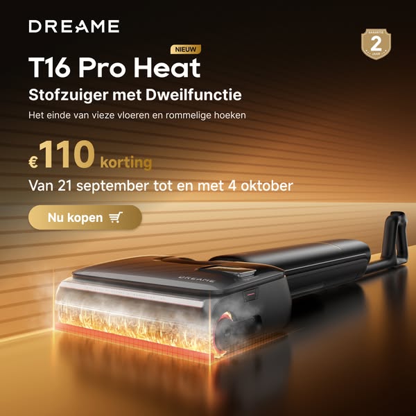 T16 Pro Heat nu tot €110 korting