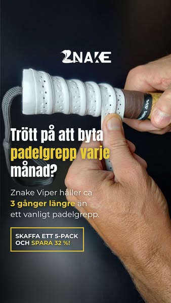Uppgradera idag till Znake Viper Overgrip