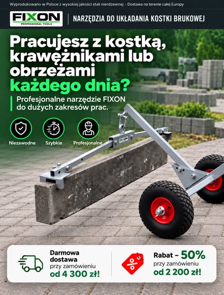 Narzędzia wybierane przez profesjonalnych brukarzy