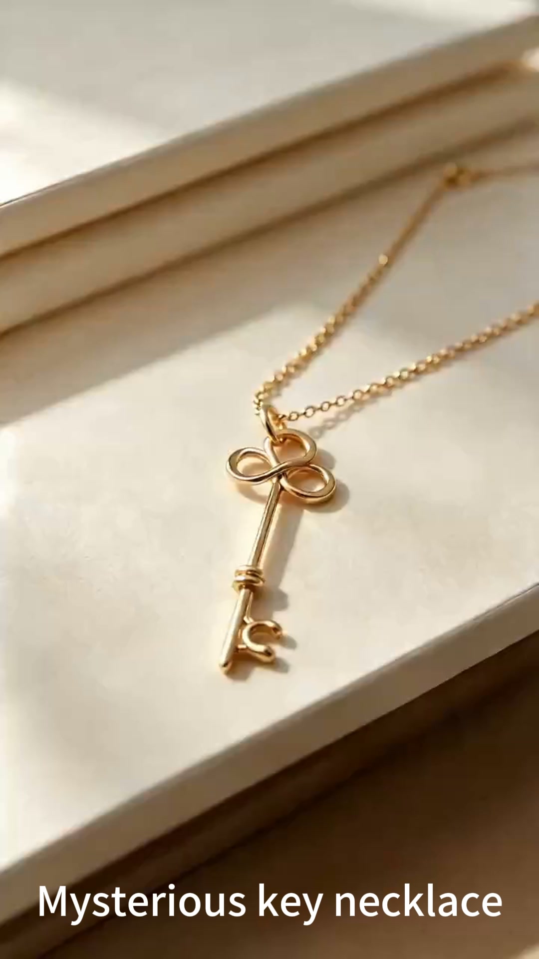 Elegant Infinity Key Pendant Necklace