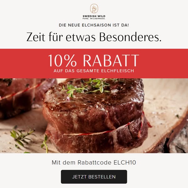 Die neue Elch-Saison – jetzt 10 % sparen