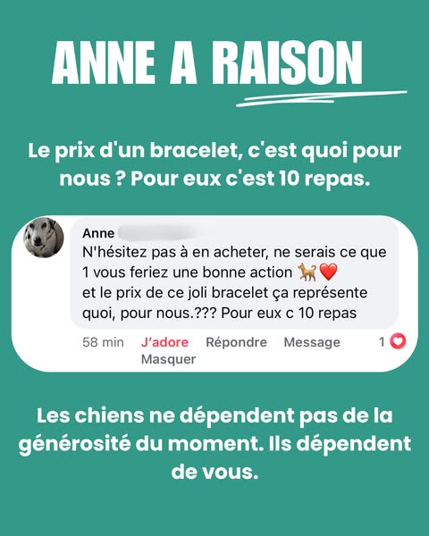 1 bracelet = 10 repas ce soir