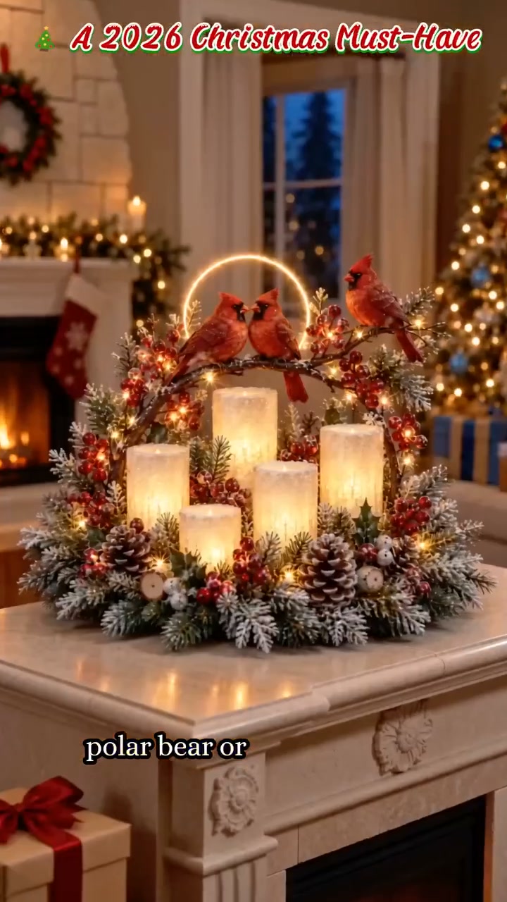 Christmas Hot SaleChristmas Lighted Centerpiece with Flameless Candle Glow