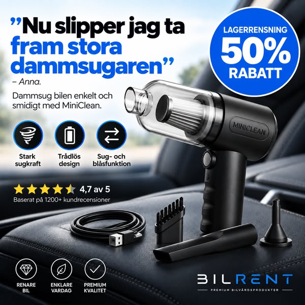 LAGERRENSNING - 50% RABATT