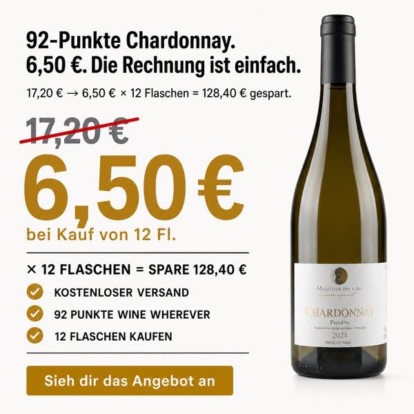 Cremiger Chardonnay – ab €6,50/Flasche