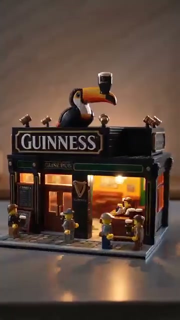 Classic Irish Pub Building Blocks Set