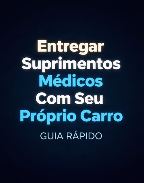 Guia para entregar suprimentos médicos com carro próprio