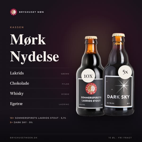 Mørkt, fyldigt, fuld af smag