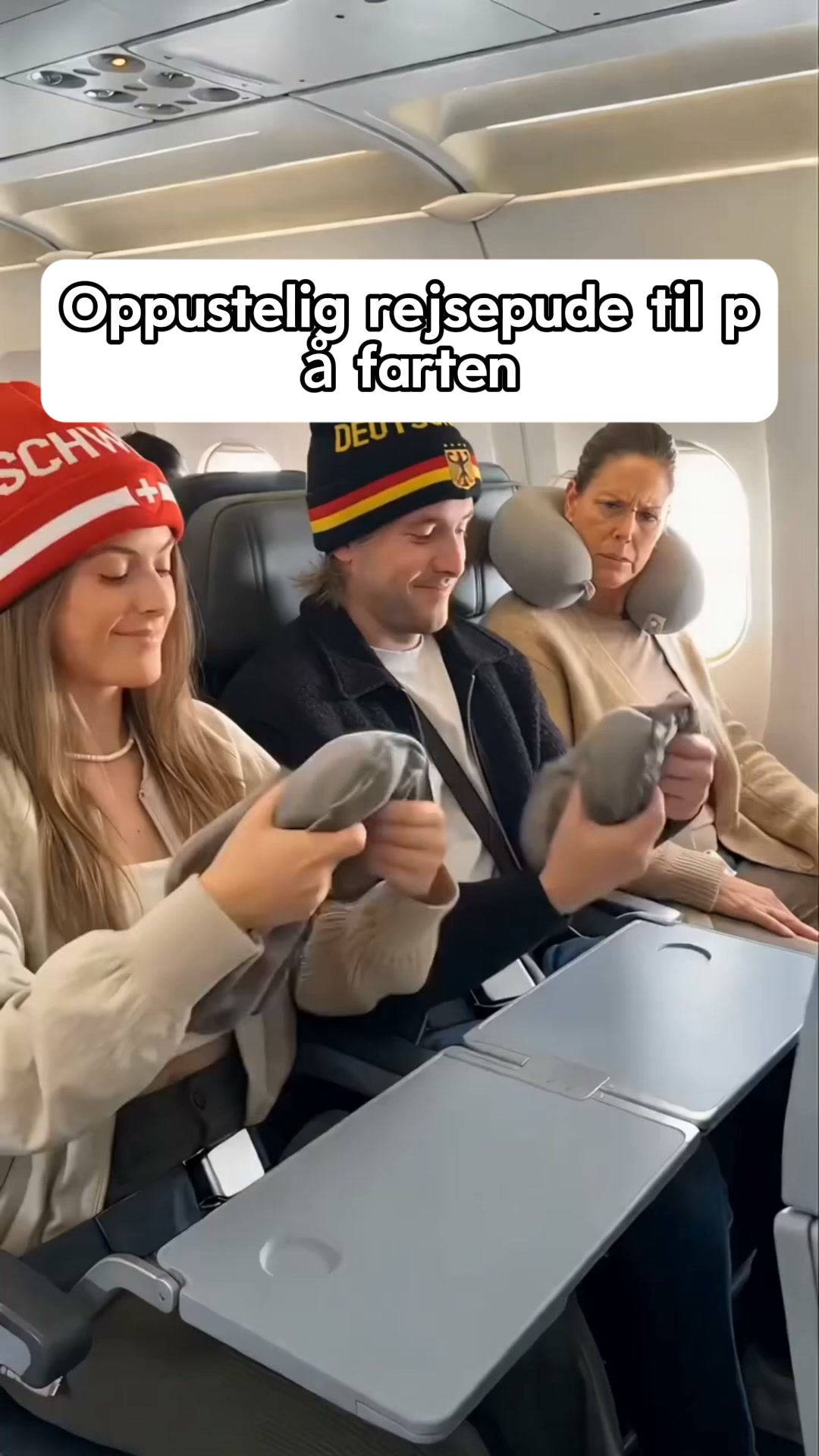 Oppustelig rejsepude til rejsen