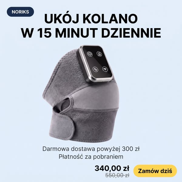 Pomoc 3 w 1 dla zmęczonych i sztywnych kolan