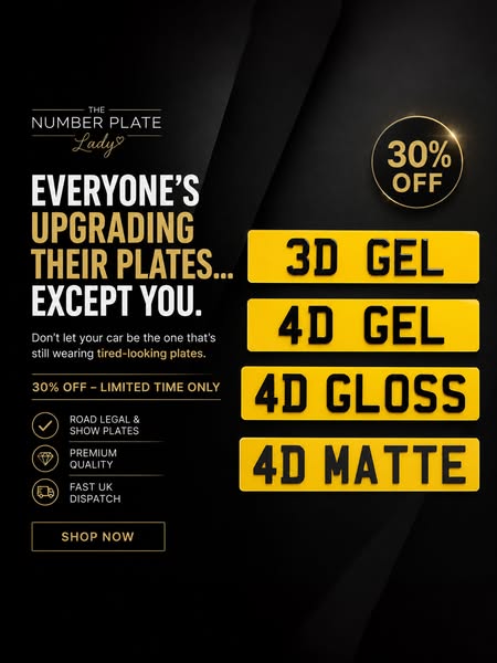 Number Plates 30% OFF