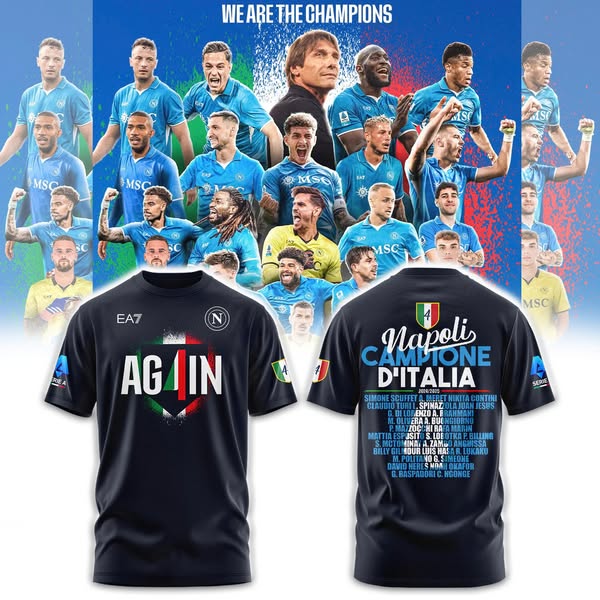 SSC NAPOLI CAMPIONE D’ITALIA 2025 3D Apparel
