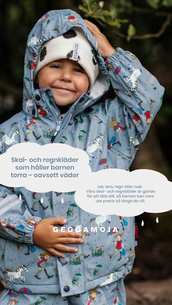 Regnet kan komma. Barnen är redo.