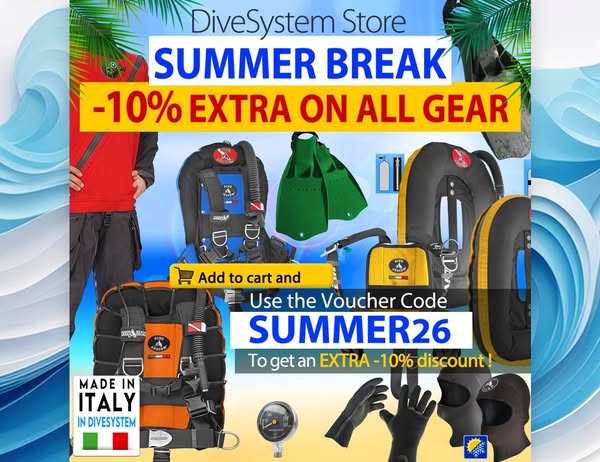 DiveSystem Summer Break EXTRA -10% discount!