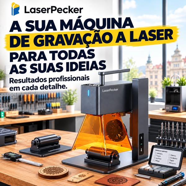 LaserPecker LP2 — grave a sua criatividade no dia a dia!