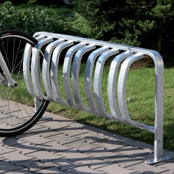 Fahrradständer für 5 Räder, einseitig, zum Einbetonieren