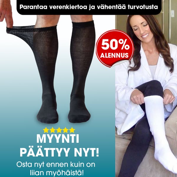 Kärsitkö jalkojen epämukavuudesta? Kokeile FlowSocks-sukkia!