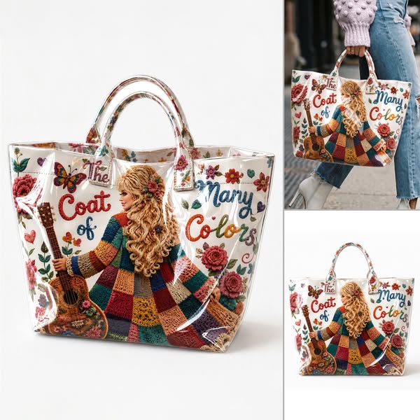 SALE! Coat Of Many Colors PVC Tote Bag