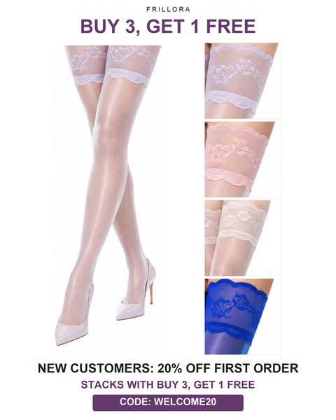 Sheer Lace Thigh-High Stockings