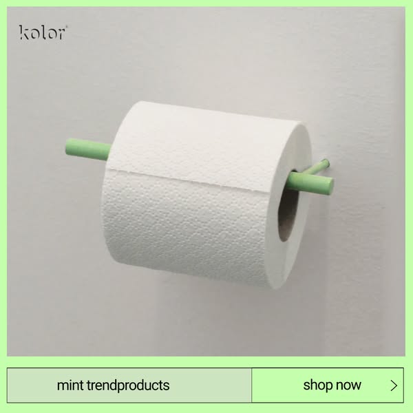 soft mint accents designed for clean and modern interiors. discover the latest trend products by kolor.