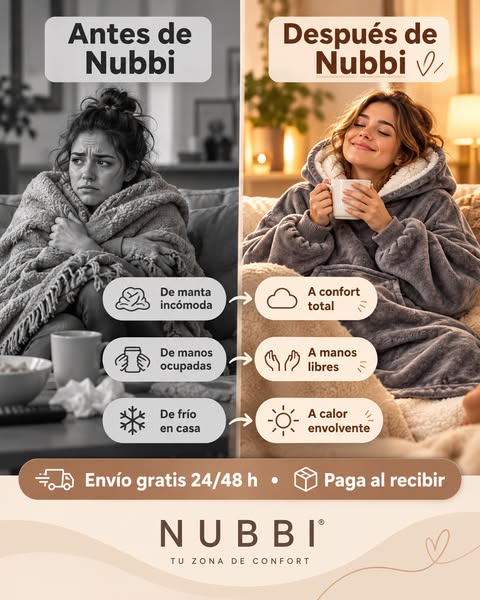 ¿Otra manta más? No. Esto te lo pones