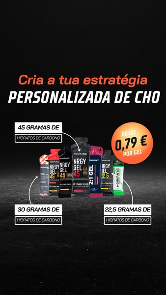 Géis energéticos de nível profissional