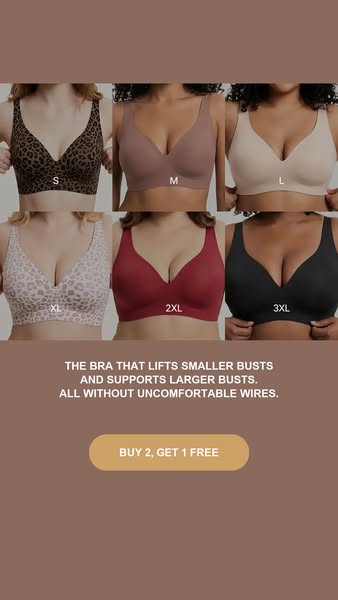 No underwire. No digging in. No pinching.