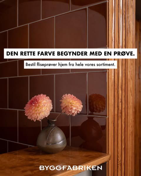 Fliseprøver for 1 kr./stk. og fri fragt for medlemmer