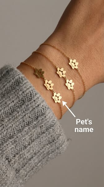 The creative behind it: Custom Paw Name Bracelet