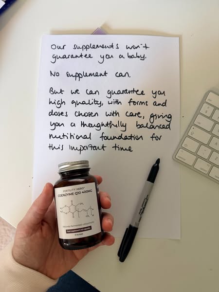 Your fertility supplement stack. All in one box. Without 27 open Google tabs.