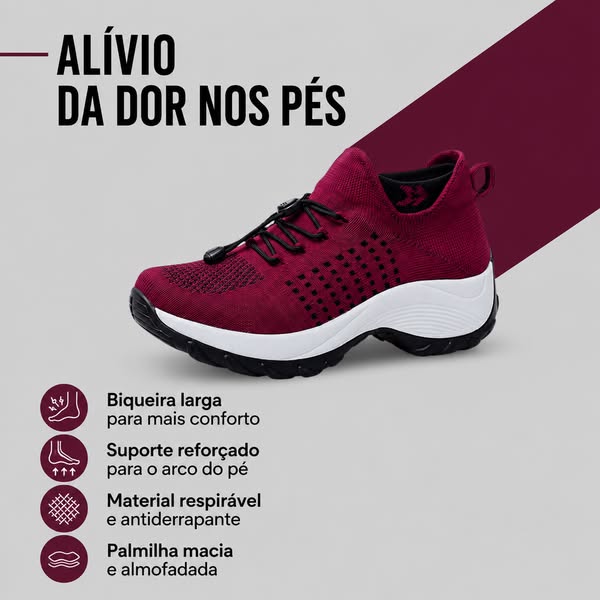 Mais de 8 horas de pé sem dores nos pés!