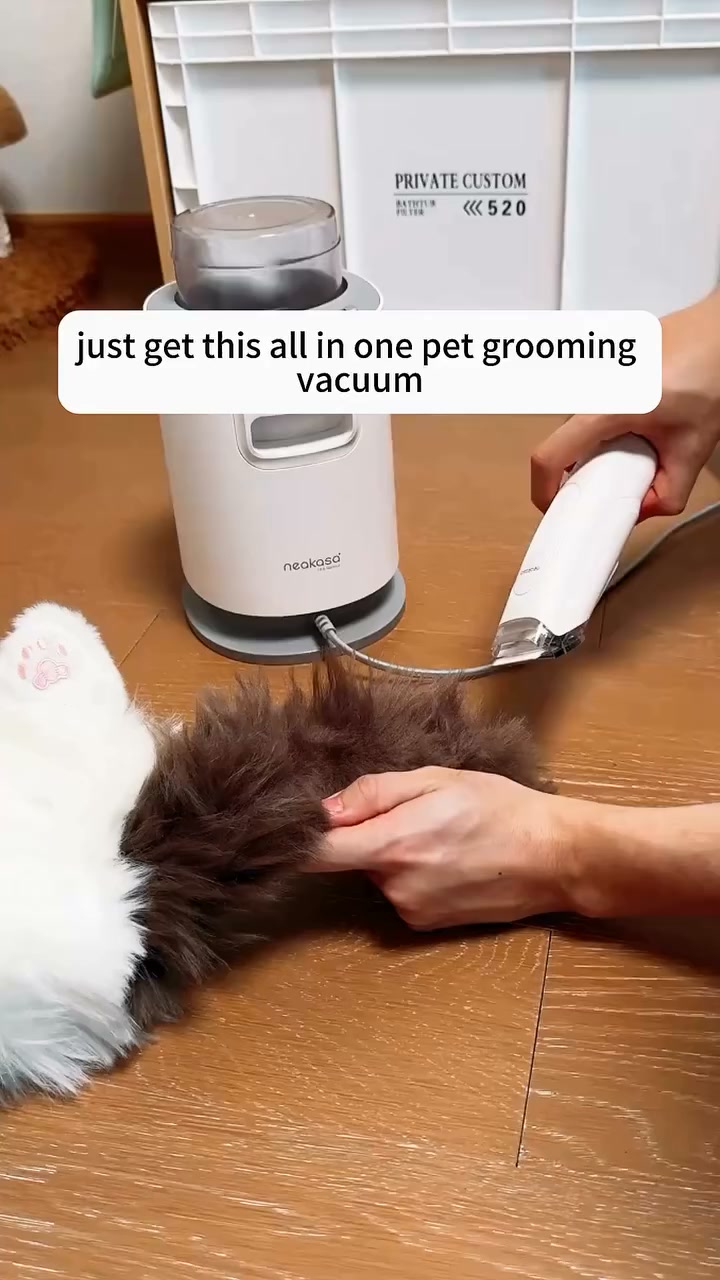 5 tools. Cordless. Vacuum while you groom.