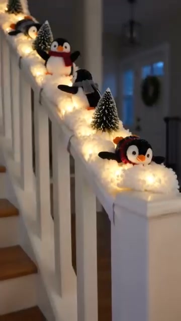 Turn Any Boring Staircase into a Glowing Winter Storybook!