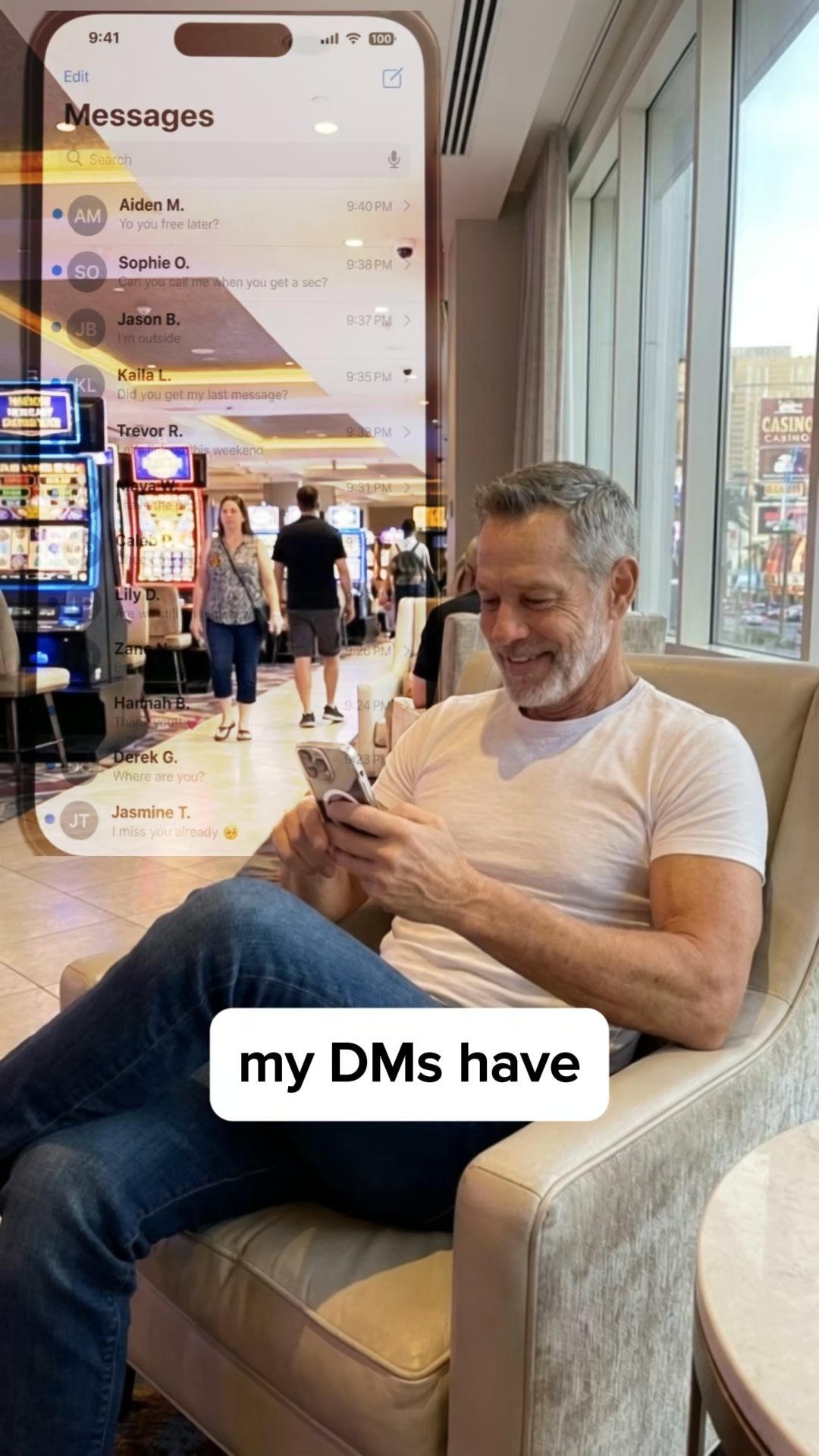 The tee that made him look 25 years younger.