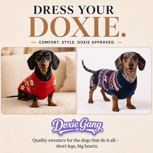 Dress Your Doxie. Finally a Fit That Works.