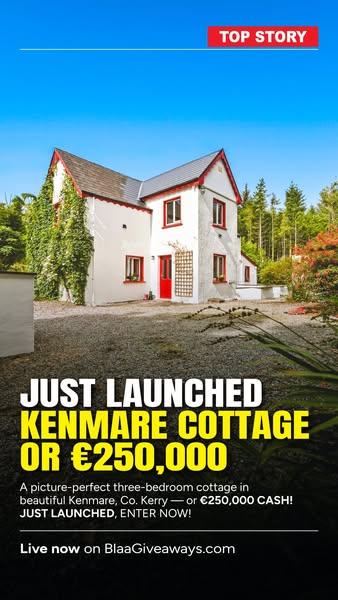 OWN A 3-BED COTTAGE OR €250K FOR €2.99!