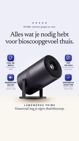 De beste budgetbeamer | NU 30% launch korting!