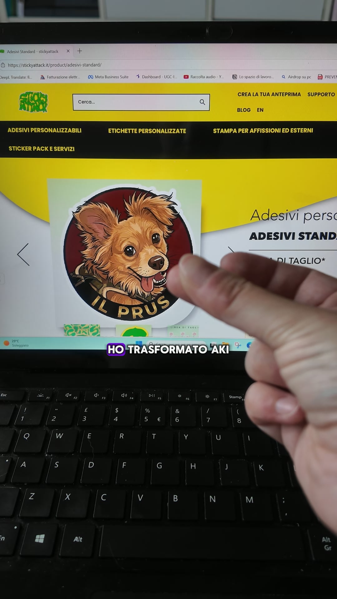 STICKERS PERSONALIZZATI