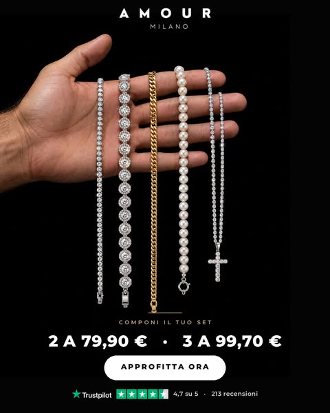 2 gioielli 79,90€ · per sempre, non una settimana