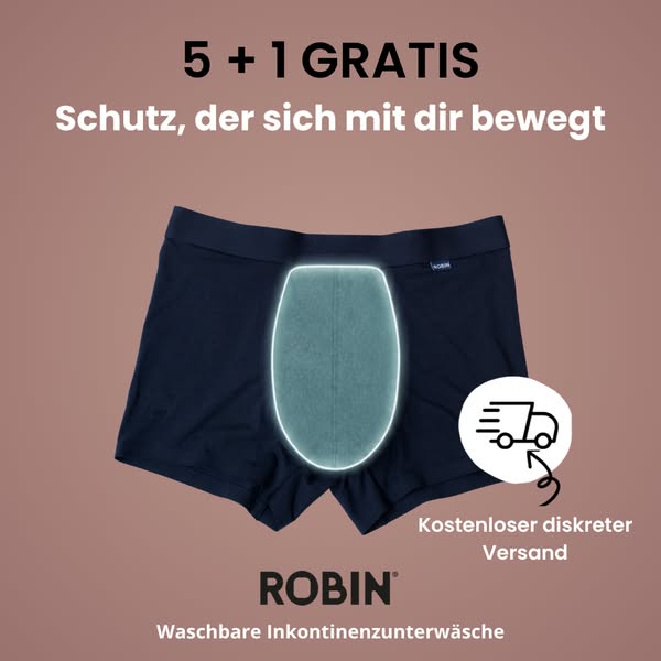 Inkontinenzunterwäsche für Herren – Waschbar